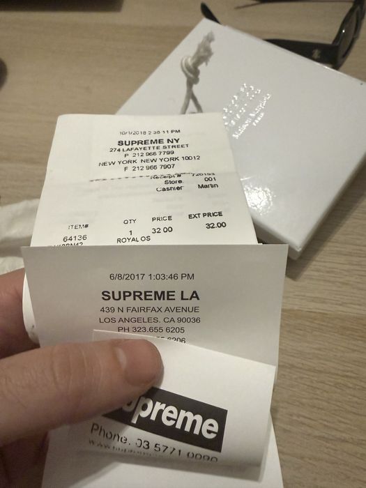 Портфейл Supreme x MM6 Maison Margiela Receipt Wallet