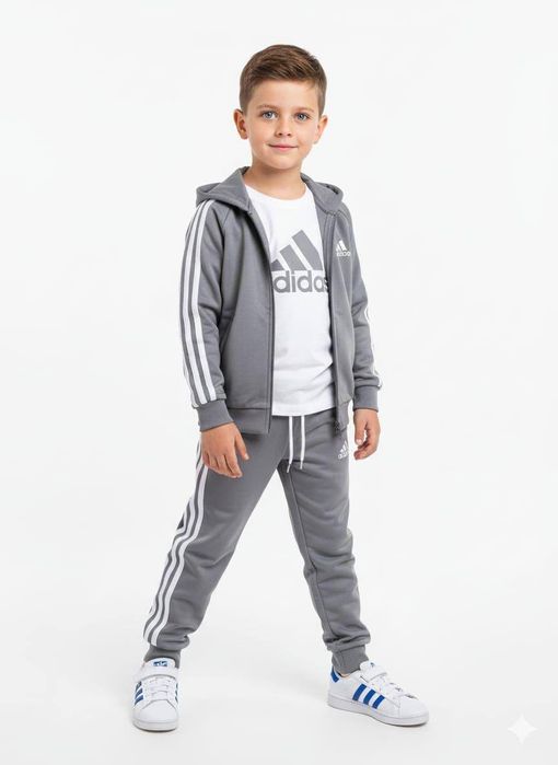 Treninguri copii din bumbac , 3 piese Adidas 
Mov 3/4 4/5 5/6 7/8 9/10