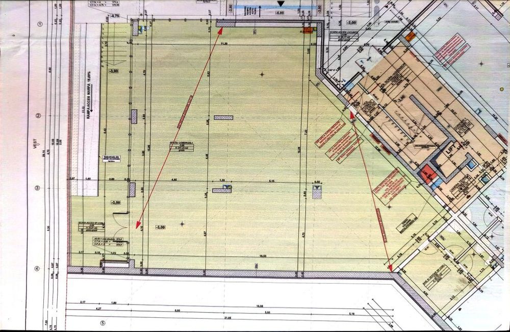 Spatiu comercial 267.4 mp in zona Cetatii