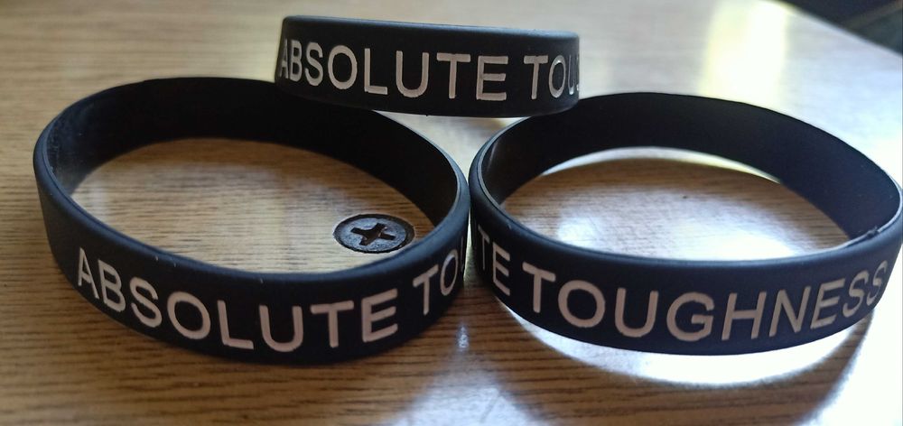 Силиконови гривни ABSOLUTE TOUGHNESS, черни