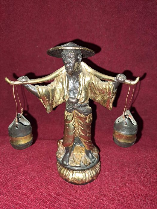 statueta bronz statueta portelan mudmen wanjiang 32 cm