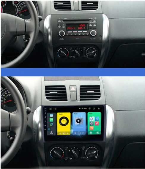 Мултимедия Android CarPlay за Suzuki SX4 Fiat Sedici + ПОДАРЪК Камера