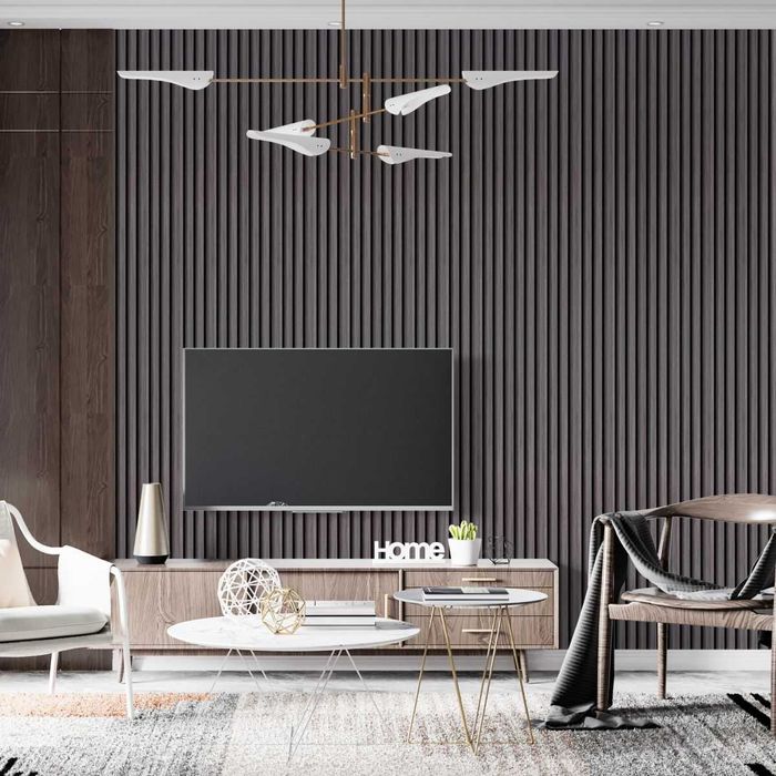 Декоративен PVC Панел в Сиво 16х2.4х266см