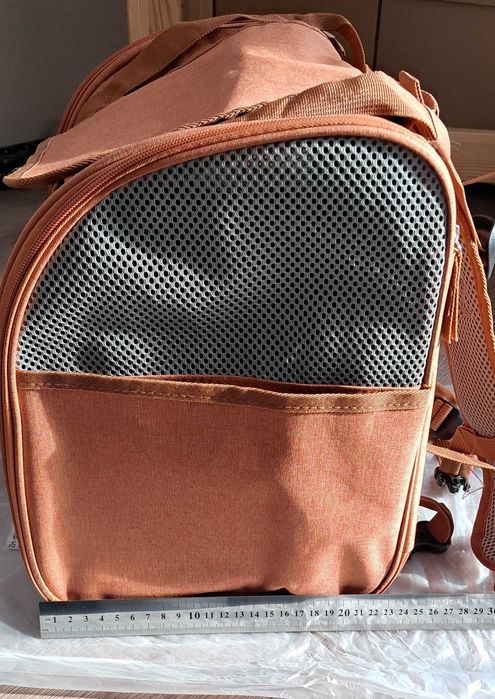 Раница за котка с разширяемо дишащо пространство/ Транспортна чанта