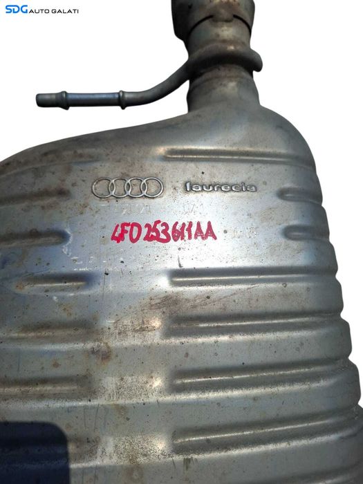 Ansamblu Complet Evacuare Toba Tobe Teava Esapament FInala Audi A6 C6 4F 3.0 Diesel 2004 - 2011 Cod 4F0253611AA 4F0253612AA [LC1408]