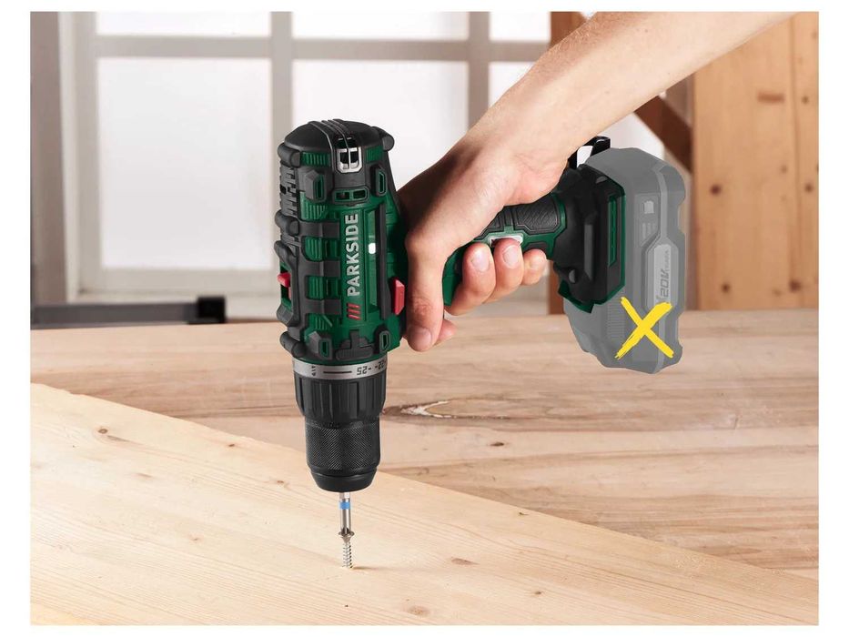 Нов Акумулаторен Винтоверт Parkside с Куфар 20V