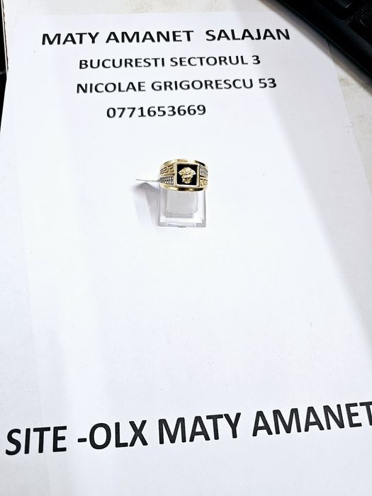 Vand inel barbatesc din aur 14 k 9.67 g cod 444