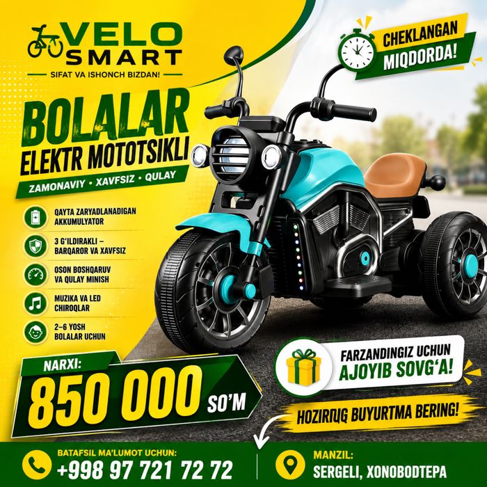 new mototsikl ( 2 matorli)