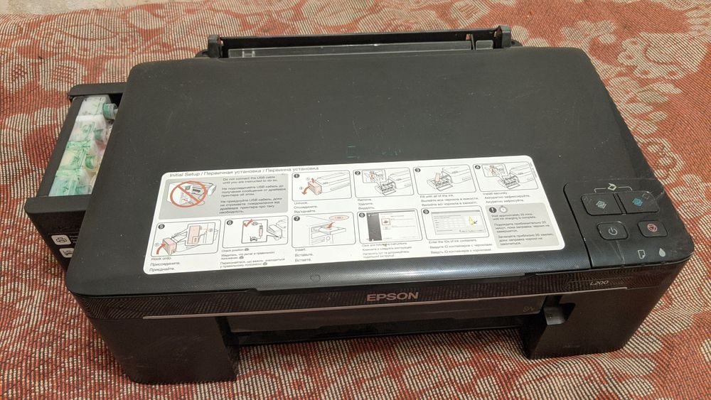 МФУ принтер струйный Epson L200, требует ремонта