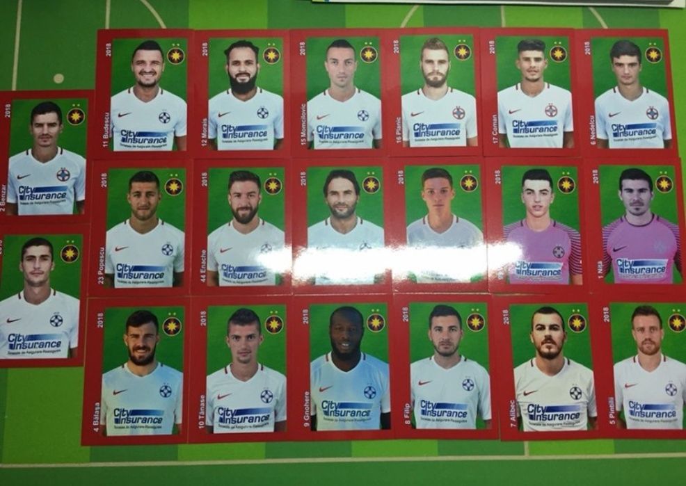 Steaua București Fcsb 2018 set complet no panini Album Niță Man Alibec