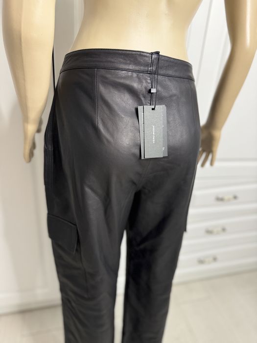 Pantaloni cargo piele naturala Vero Moda
