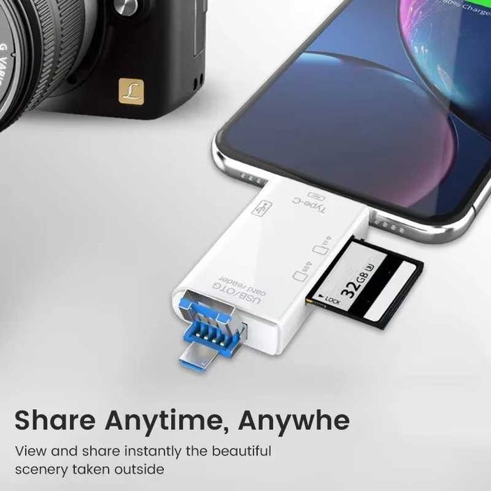 Hub Multifunctional 6 in 1, Cititor de Carduri