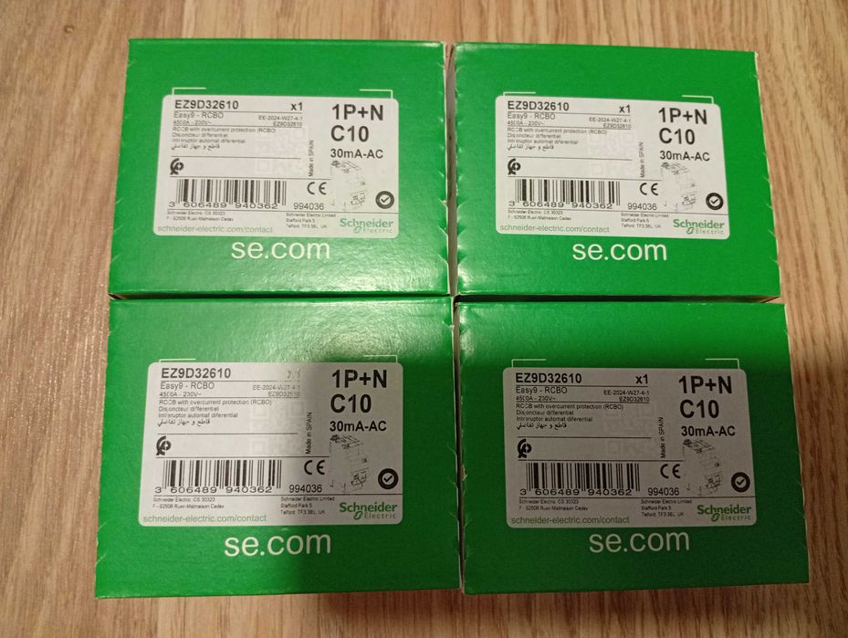 Sigurante diferentiale 6, 10, 25A, tripolara 25, 32A