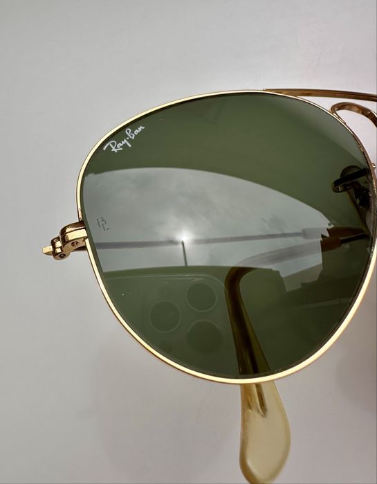 Ray Ban B&L Aviator USA 58-14 G15 винтидж оригинал