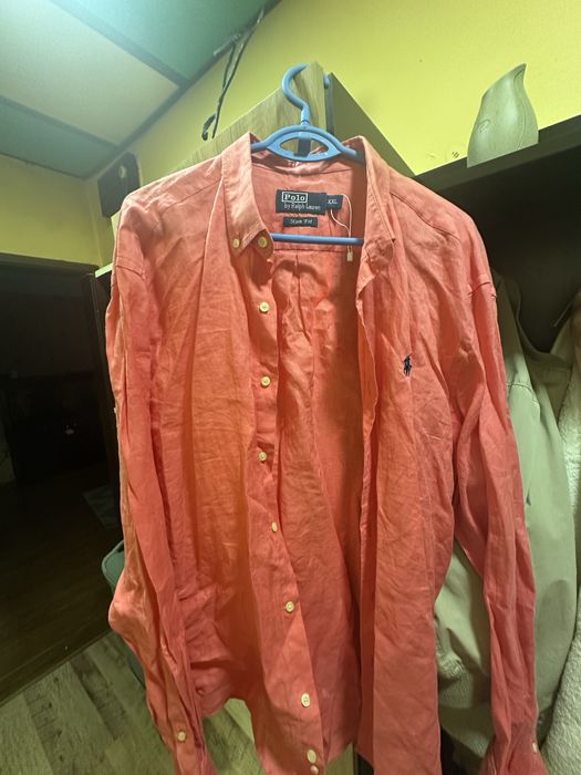 Polo Ralph Lauren Мъжка риза XXL Slim fit ленена