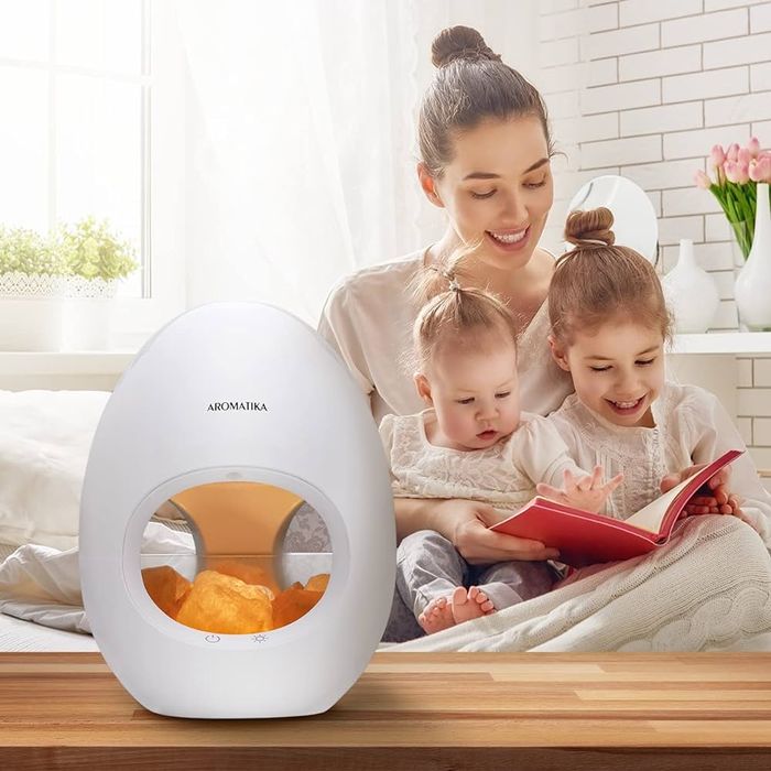 2 в 1 Лампа от хималайска сол и ултразвуков маслен дифузер