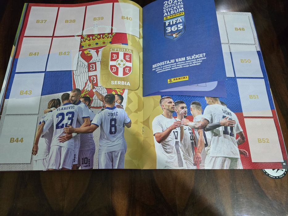 Album gol,nelipit,Panini FIFA 365 2026,varianta din Serbia,35 lei