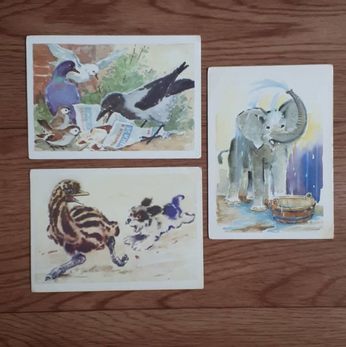 Открытки из наборов времен СССР