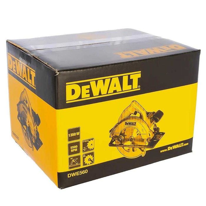 Циркуляр електрически, ръчен, DeWALT DWE560, 1350W, 184 мм