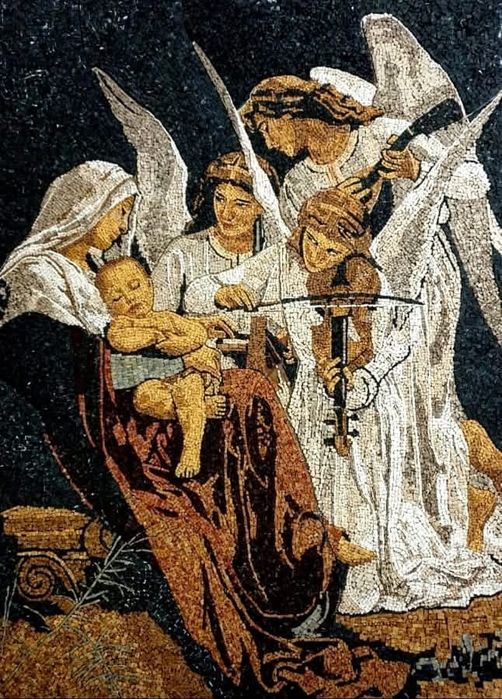 Мозайки - римски стил от мрамор и естествен камък