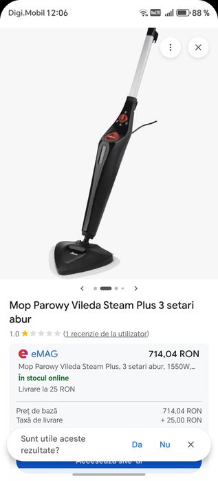 Aspirator portabil pe aburi