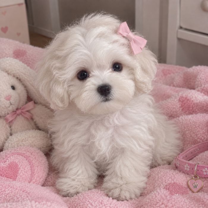 Bichon mini toy cauta casuta