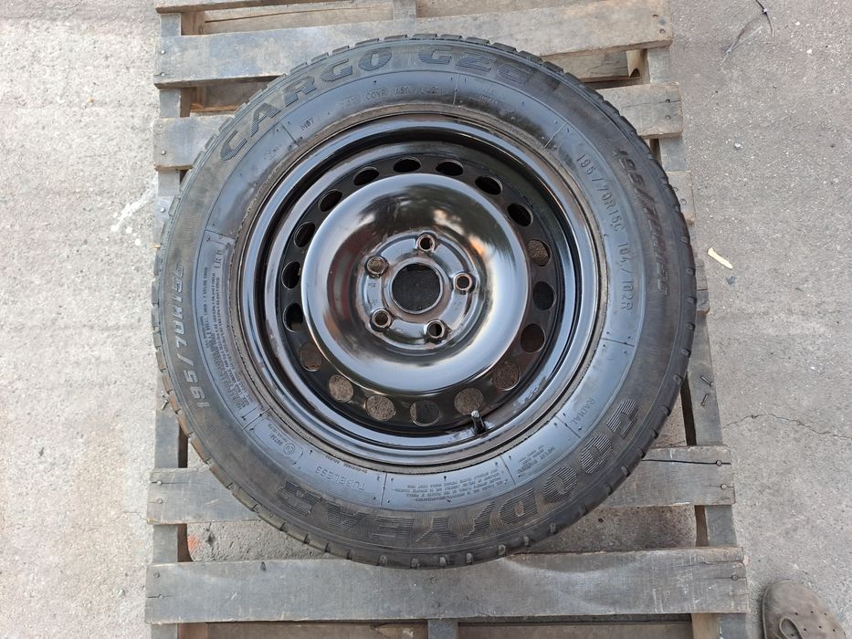 1бр. РЕЗЕРВНА 15" 5Х112 с Бусова 195 70 15C Бус VW T4