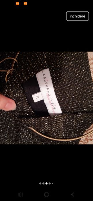 Maletă pe gât metalizată M