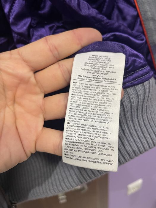 M Яке Nike Air Jordan Plaid Letterman Destroyer Varsity Bomber Jacket