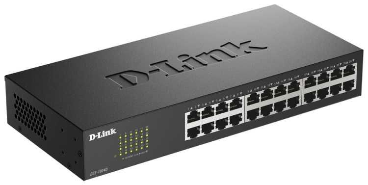 Коммутатор 24 порта Dlink des 1024d