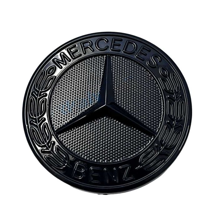 Емблема Мерцедес Mercedes Benz Тапа с две краета 57мм 3-ри цвята