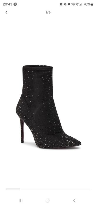 Botine cu sclipici mulate marimea 35