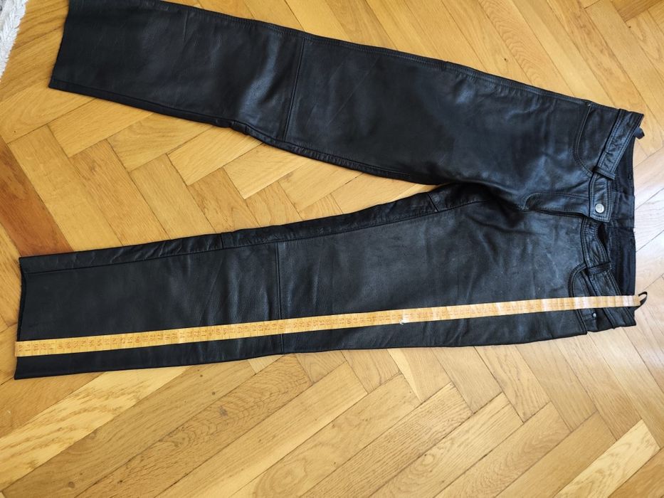 Pantaloni moto piele