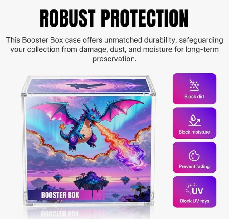 Cutie Protecție Booster Box din Acril Pokemon