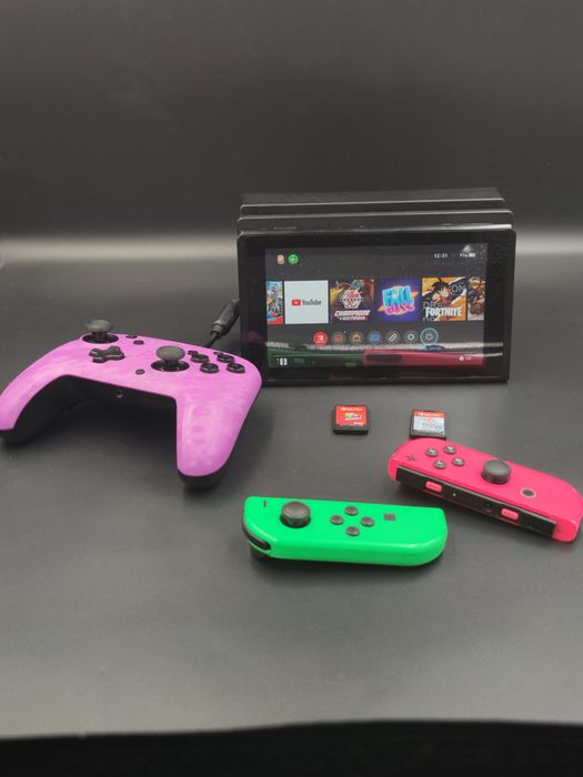 Nintendo swich v1-v2( 1x joc fizic- 7 digitale) card memorie dedicat !