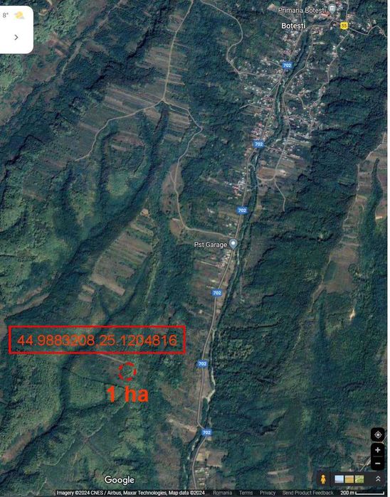 Vand extravilan 2.5+1 ha padure