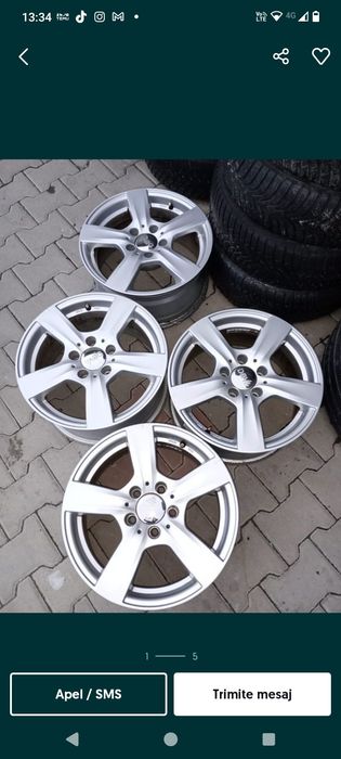 4 jante 5x112 R16 Vw golf 5 6 7 Turan Caddy passat Skoda Octavia 2 3 4