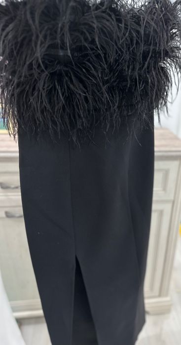 Платье вечернее с перьями в стиле Гэтсби