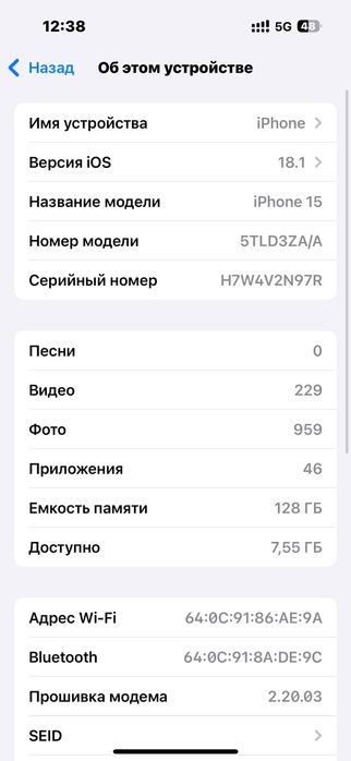 Iphone 15 128gb