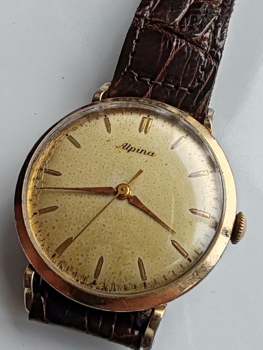 Ceas Alpina Int Manuala 34, 5 mm Funcționează excelent!