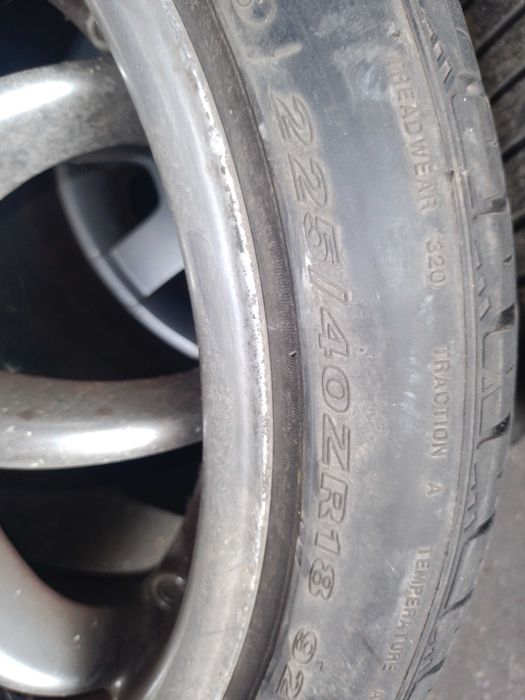 18 цола джанти и летни гуми 225 40 18  5x100 за Фолксваген голф 4 Brock
