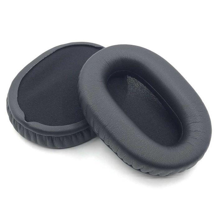 Set 2 bureti pentru casti Sony WH-CH720N, WH-CH710N, WH-CH700N, Over-Ear - Negru - Spuma cu memorie - Piele ecologica