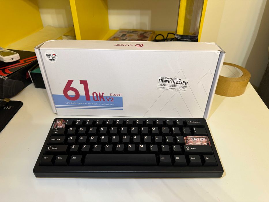 Cidoo QK61 Tastatura Mecanica Wireless Pearl White Switches
