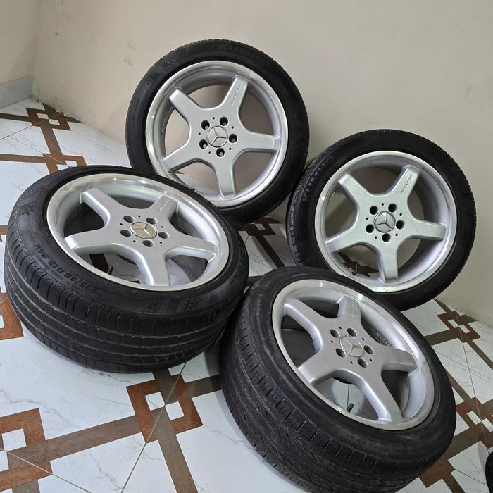 R18 5x112 saka diskalar balonlari bilan 235/45 - 4 dona (b/u)