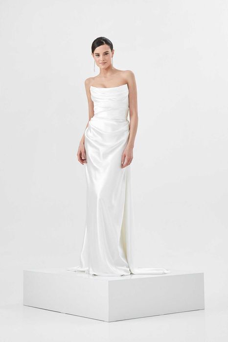 Rochie de mireasă din mătase Myra – Atelier Divine