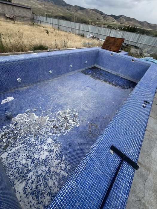 Мойка бассейнов и реставрация замена песка