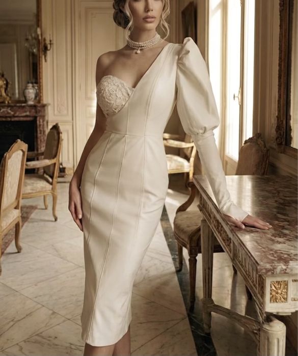 Дизайнерска официална, бална рокля - корсет