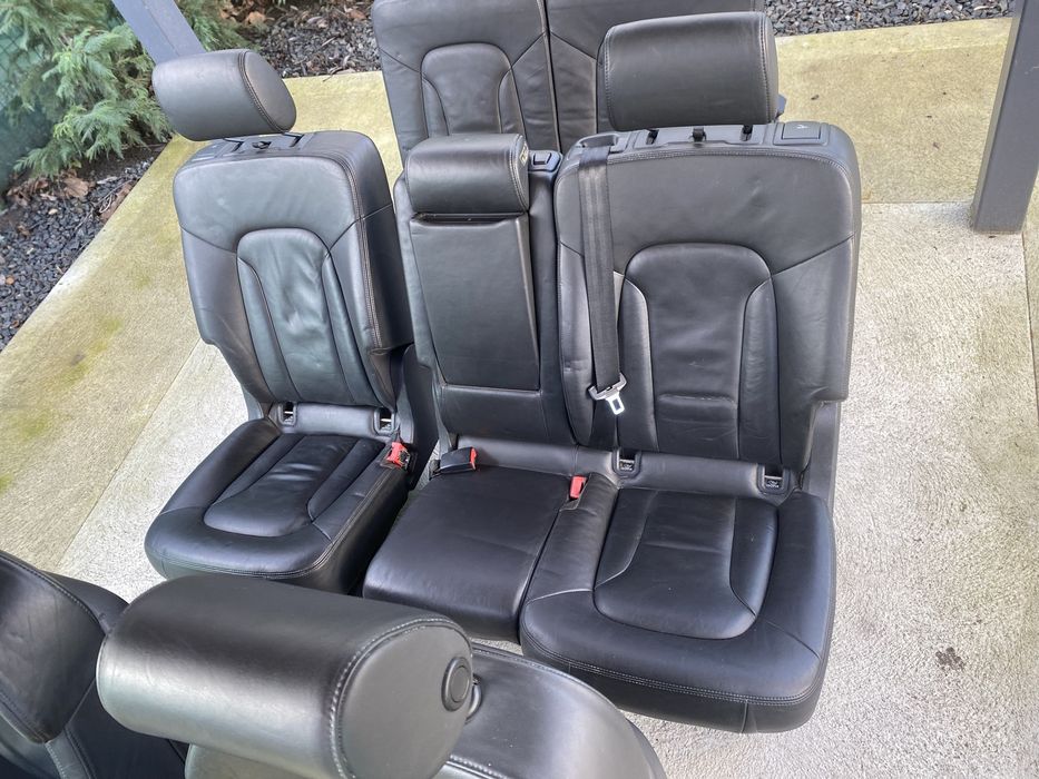 Interior Audi Q7 S-line cu 7 locuri si incalzire in scaune 2008-2015