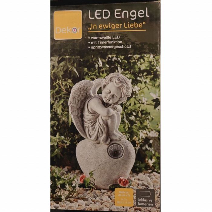 Светеща LED статуетка ангел In Ewiger Liebe
