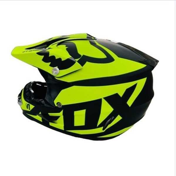 Детска каска за мотор, Кросова, 0111, S, M и L размер, Неон